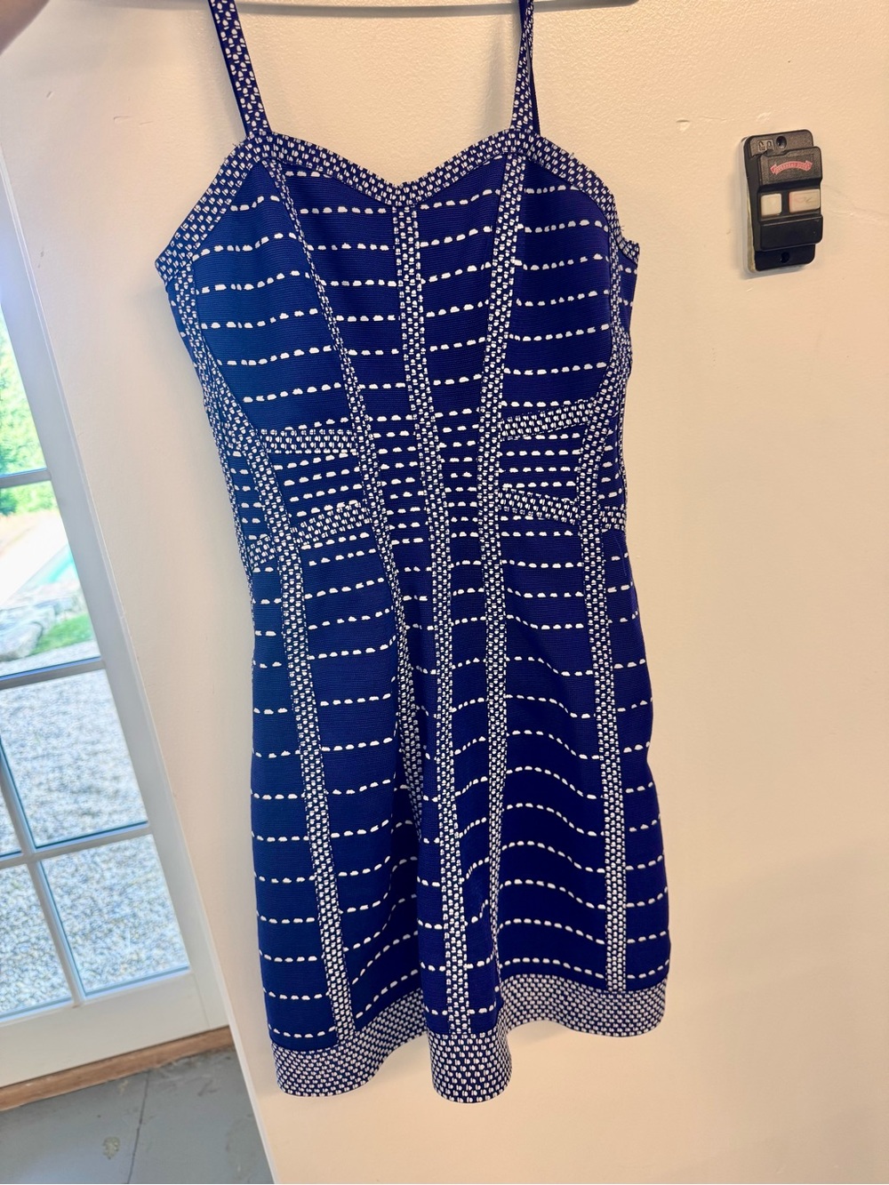 NWT designer bandage style dress, sz S
